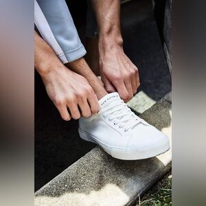 New Republic Ellroy Men’s Canvas Lace-Up Sneaker White Size 13